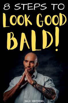 If you are balding, then these 8 steps to look good bald are just for YOU! Knotless Hairstyles, Bald Black Man, Haircuts For Balding Men, Balding Mens Hairstyles, Guys Grooming, Braids Knotless