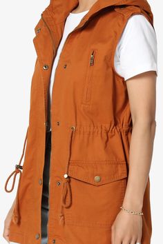 Channeling classic utilitarian styling, this cotton vest. Features a loose fit silhouette with a drawstring waist and flap patch pockets. Suitable for outdoor and sports wear, golf, hiking, climbing, traveling,riding, driving, walking, casual and other sports. Easy to wear with your favorite pants, skirt, leggings or shorts,suitable for a variety of occasionsSleeveless anorak vest : Stand-up collar with attached hoodedZip fly with snap button closure, Flap hand pockets, loose fitAdjustable draws Fall Outdoor Vest With Side Pockets, Fall Vest With Side Pockets For Outdoor Activities, Outdoor Vest With Cargo Pockets For Fall, Fall Outdoor Vest With Cargo Pockets, Outdoor Cargo Vest For Fall, Khaki Outdoor Vest For Fall, Spring Outdoor Vest With Side Pockets, Cargo Pocket Vest For Outdoor Activities In Fall, Outdoor Vest With Pockets