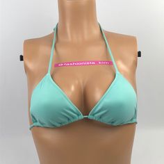 Victoria’s Secret Triangle Swim Bikini Top Removable Padding For No Show-Through Halter Ties At Neck Size: Small Color : 7s3 Blue New With Tags* *Plastic Brand Tags Are Clipped But Plastic Size And Care Tags Intact. Paper Brand Tag Also Intact. Related Searches : Vs Swim , Bikini , Bikini Top , Victoria's Secret Swim , Bathing Suit , Sexy Swimsuit , Vacation , Spring Break , Summer , Beach Party , Pool . Check Out My Closet For Lots More Swimsuits ! @Fashionista_kim Sm4363.S Victoria's Secret Triangle Top Swimwear For Pool, Victoria's Secret Fitted Swimwear For Pool, Turquoise Triangle Top Swimwear For Party, Summer Padded Cups Backless Swimwear, Summer Backless Swimwear With Padded Cups, Victoria's Secret Swimwear With Built-in Bra For Summer, Victoria's Secret Bra-friendly Swimwear For Summer, Victoria's Secret Triangle Top Beachwear, Victoria's Secret Solid Color Swimwear For Poolside