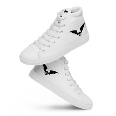 Step up your shoe game with the High Top Canvas Shoes. These handmade, funky shoes are sure to spice up someone's outfit. Get yours now! Trendy Fall High-top Sneakers, Trendy High-top Sneakers For Fall, White High-top Sneakers For Fall, Trendy Ankle-high Canvas Shoes, Casual High-top Sneakers With White Sole For Fall, Trendy High Ankle Sneakers For Fall, Trendy High Ankle Fall Sneakers, Trendy Canvas High-top Sneakers For Streetwear, Trendy High-top Cotton Sneakers