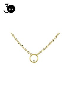 Bella Luce �� white diamond simulant 0.01ctw round, Eterno��� 18k yellow gold over sterling silver necklace. Measures approximately 18"L x 0.25"W and has a 2" extender and lobster claw closure. Diamond Simulant, Sterling Silver Necklace, White Diamond, Lobster Claw, Cubic Zirconia, Silver Necklace, Yellow Gold, Sterling Silver, Yellow