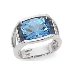 Nancy B Color Blue Topaz & Diamond - 14K White Gold Ring 14K White Gold 12x10 Cushion Blue Topaz & 6-.02CT Diamonds Ring Ring Size: 7.00 Jewelry Type: Gemstone Ring, Blue Topaz Ring, Diamond Ring Metal: 14K White Gold Made in the USA with a Lifetime Guarantee Nancy B Color Blue Topaz & Diamond Ring Topaz Diamond Ring, Cushion Ring, Diamonds Ring, Ring Blue, Ring Metal, 14k White Gold Ring, White Gold Ring, Ring Diamond, Blue Topaz Ring