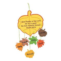 Thankful Leaves Mobile Craft Kit Thankful Leaves, Mobile Craft, November Crafts, Sunday School Crafts For Kids, Thanksgiving Crafts For Kids, Church Crafts, Fall Crafts For Kids, Thanksgiving Activities, Bible Crafts