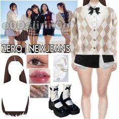 Outfit Inspired NewJeans | #minji #danielle #hanni #haerin #hyein #yn #newjeans #zero #fashion #outfitinspiration #belleza #outfitkpop #kpopcore #kpop #member6th #o0Daiirin0o New Jeans Outfit Inspired, Zero Newjeans, Newjeans Zero, New Jeans Outfit, Newjeans New Jeans, Minji Danielle, Newjeans Minji