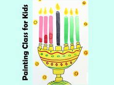 an image of a birthday card with candles on it