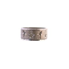 A vintage sterling silver CZ star set band. The inside is stamped sterling. The ring is slightly tarnished but otherwise in good condition. The ring is a size 8. Star-shaped Engraved Rings For Anniversary, Vintage Star-shaped Anniversary Rings, Silver Star-shaped Anniversary Ring, Vintage Sterling Silver, Cincinnati, Band Rings, Jewelry Rings, Etsy Accessories, Accessory Gift