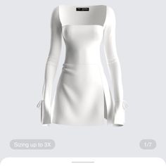 Brand New Condition, Never Worn Fancy Outfits, Ivory Mini Dress, Girl Next Door, Diy Vetement, White Long Sleeve Dress, Mode Kpop, Grad Dresses, Be The One, Glam Dresses