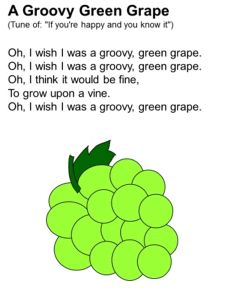 a group of grapes with the words grooy green grape on it and an image of