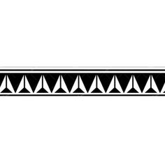 a black and white border with geometric shapes