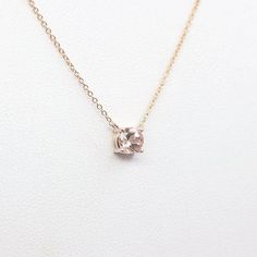 Round Morganite Solitaire Necklace, 14k Rose gold, White gold, and Yellow gold Necklace for Women, Dainty 4 Prong Charm Necklace Fine Jewelry Everyday Necklace With Prong Setting, Delicate 14k Gold Necklace With Prong Setting, Delicate 14k Gold Solitaire Necklace With Prong Setting, 14k Rose Gold Necklace With Prong Setting, Fine Jewelry 14k Gold Necklace With Prong Setting, 14k Gold Round Cut Solitaire Necklace, Rose Gold 14k Solitaire Pendant Necklace, 14k Gold Necklace With Prong-set Round Pendant, Delicate Rose Gold Necklace With Round Cut