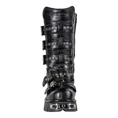 New Rock M.134-S1 Reactor Boots (Black) Goth Heels, Lizard Eye, New Rock Boots, Rock Boots, Gothic Boots, Half Boots, Clothing Art, Halloween Vampire, Gothic Horror