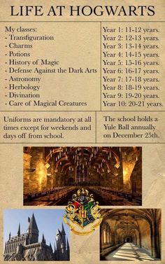 the hogwart's castle is shown in this poster