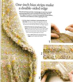 the instructions for how to make a hand knitted shawl with yarn and buttons