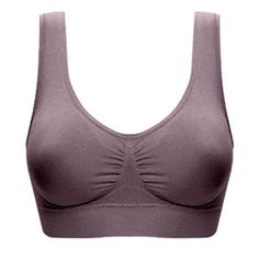 Pntutb Sales Promotion!Plus Size Womens Bras Padded Seamless Sleepwear Yoga Bra Wireless Underwear PRODUCT FEATURES: Skin Friendly Fabric: Made of cotton fabric combine with Nylon, very soft, smooth, low-friction performance, elastic, sweat-absorbent, breathable and comfortable, provides maximum comfort and protection during every pose and movement. Versatile Shorts: The athletic shorts/Pants can pair with casual wear, sportswear, vests, T-shirts and shirts; Perfect for running, yoga, workout, h Seamless Sports Bra, Plus Size Bra, Yoga Bra, Wireless Bra, Womens Bras, Running Workouts, Sport Bra, T Shirt Bra, Padded Bras