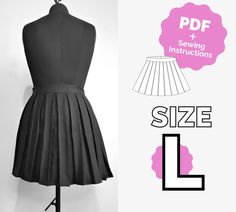 Complete your scholar uniform with this Double Pleated Skirt (40 cm length) inspired in Cosplay Uniforms! Or make it just for your next costume ;) When purchasing this item you will get: ■ PDF Pattern in A4/Letter (Downloadable) ■ English & Spanish instructions of how to print from home ■ English & Spanish instructions of how to sew it This pattern is SIZE #40 (Large) | If you want another size, you can search in our shop or contact us~ Since this is a downloable product, there is no refund allo Fitted School Uniform Skirt, Uniform Style Fitted School Skirt, Fitted Tennis Skirt For School Uniform, Fitted Cotton Cosplay Skirt, Fitted Cotton Skirt For Cosplay, Heart Costume, Queen Of Hearts Costume, Sewing Instructions, Queen Of Hearts