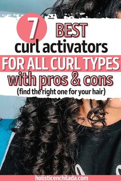 Looking for the best curl activator for your curls? Check out these top rated curl activators for all curl types and learn how to use them for more defined curls. curly hair products, curly girl method, cg method, curly girl products, curl enhancer, frizz free curls, curl definition #curlygirlmethod Best Curl Products, Best Curly Hair Shampoo, Define Curly Hair, Enhance Natural Curls, Curl Types, Curl Enhancer, Curl Activator, Hair Falls, Easy Care Hairstyles