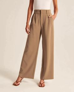 Wide-Leg Tailored Pants Casual Weekend Outfit, Formal Casual, Suit Pants, Casual Trousers, Fall Fashion Trends