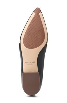 A pointy toe and low block heel frame the sleek silhouette of this tassel-adorned loafer for effortless work-to-weekend style. Leather upper/synthetic lining/rubber sole Imported Low Block Heels, Weekend Style, Cole Haan, Womens Flats, Nordstrom Rack, Block Heels, Rubber Sole, Tassels, Leather Upper