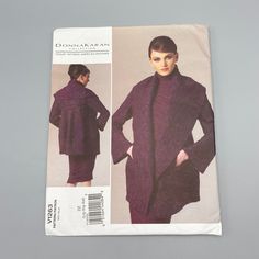 a woman's coat and dress sewing pattern