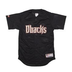 MAJESTIC Arizona Diamondbacks USA Jersey Black V-Neck Long Sleeve Mens S Throwback Black Tops For Baseball Season, Arizona Diamondbacks, Vintage Clothing Men, Fashion Help, Active Wear Tops, Vintage Men, Shirts Tops, Arizona, Vintage Outfits