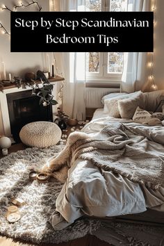 Uncluttered Scandinavian bedroom with a focus on practicality, creating a peaceful and beautiful space3 Cozy Scandinavian Bedroom