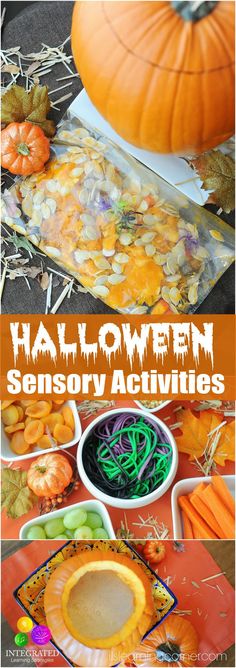 "Ghoulish" Halloween Sensory Activities to Calm Sensory Sensitivity | ilslearningcorner.com #sensoryactivities #sensoryplay Halloween Sensory Activities, Sensory Sensitivity, Sensory Corner, Messy Monday, Halloween Lesson, Babysitting Crafts, Mandala Ideas, Thema Halloween, Halloween Infantil