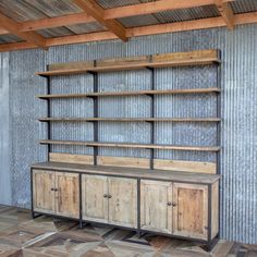 Park Hill Collector's Wall Shelf Unit EFC90512 Wood And Metal Shelves, Industrial Wall Shelves, Wall Shelf Unit, Industrial Inspiration, Park Hill, Iron Shelf, Industrial Shelving, Rustic Shabby Chic, Industrial Wall