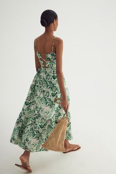 Льняное платье миди в стиле бохо разноцветный цвет - LIME Tropical Fashion, Portfolio Images, Italy Outfits, Trendy Prints, Linen Dress, Stylish Dresses, Summer Looks, Official Store, Summer Outfits