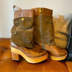 These Are Amazing. Such A Unique Boot. Used But Plenty Of Life Left. Daughters Foot Grew Too Fast So She Didn’t Get Much Use Out Of Them. Unique Boots, Anthropologie Shoes, Shoes Shoes, Shoes Heels Boots, Suede Leather, Shoes Women Heels, Heeled Boots, Anthropologie, Shoes Heels