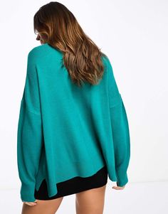 Sweaters & Cardigans by French Connection The soft stuff Turtle neck Drop shoulders Seam detail Oversized fit Turtle Neck Sweater, French Connection, Aqua Blue, Turtleneck Sweater, Oversized Fits, Neck Sweater, Sweaters & Cardigans, Cardigans, Asos