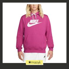 in stock Nike Pullover Hoodie, Men's Sportswear, Nike Pullover, Club Logo, Nike Hoodie, Comfy Hoodies, Mens Sportswear, Big & Tall, Nike Sportswear