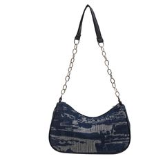 SPECIFICATIONSBrand Name: Hana LauHandbags Type: Shoulder BagsTypes of bags: Shoulder & HandbagsMain Material: DenimLining Material: NoneShape: SQUAREPlace Of Origin: HE BEI ProvincePlace Of Origin: HE BEI ?ProvinceOrigin: Mainland ChinaCN: HebeiHardness: SOFTPattern Type: SolidInterior: No PocketDecoration: NONEExterior: NONEOccasion: VersatileClosure Type: zipperGender: WOMENStyle: fashionModel Number: z71813Number of Handles/Straps: Single Casual Handheld Shoulder Bag, Blue Tote Shoulder Bag With Chain Strap, Chic Blue Canvas Shoulder Bag, Trendy Blue Bag As Fashion Accessory, Retro Purse, Handbags Fashion, Underarm Bag, Wedding Bag, Elegant Red