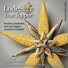 the cover of lodestar tree topper is yellow and brown with blue accents