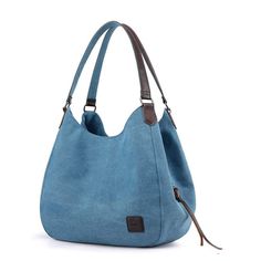 Brand New Made Of High Quality 16 Oz Canvas, Damask Lining, Durable Polyester And Pu Leather Zips Size : Large Size: 13" (L) X 7.1" (W) X 15" (H). Magnetic Snap And Zippered Closing, Easy To Open Quickly. Perfectly Be Used As A Tote Bag, Shoulder Bag, Handbag, Beach Bag. Conform To National Technology , 7.5 Steps Per Inch , Firmness Is 3 Times Than Ordinary Sewing, Well Made, Durable. Color: Blue 1 - Large Available Black Evening Bag, Brown Shoulder Bag, Canvas Handbags, Dooney Bourke Handbags, Small Shoulder Bag, Nylon Bag, Tote Purse, Leather Hobo, Medium Bags