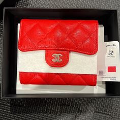 Never Used From Purchase! Purchased Another Chanel Wallet That I Use More. Gorgeous Red Price Is Firm Due To Posh Fees. Reposhing This Item I Purchased From @Annietruong79. Loved It, But Ready To Rotate For Something New. Questions? Leave A Comment Below! Designer Wallet, Red Wallet, Chanel Wallet, Designer Wallets, Birthday Wishlist, Cute Purses, Chanel Bags, Chanel Bag, Dark Red