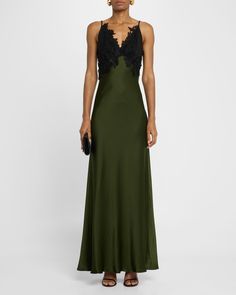 Green Slip Dress, Green Silk Dresses, Lace Dress Long, Maxi Slip Dress, Satin Maxi, Satin Maxi Dress, Maxi Dress Green, Satin Slip, Satin Slip Dress