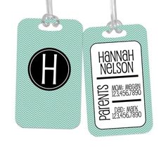 Diaper Bag Tag - Custom Personalized Baby Gift ID Name Label Customizable Baby Gifts, Bag Name Tag, Custom Bag Tags, Personalized Bag Tags, Best Diaper Bag, Bag Names, Name Label, Diy Tags, Name Labels