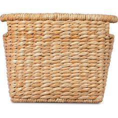 an empty basket on a white background