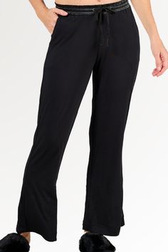 A cozy fit, non-binding waistband with a matching drawstring and side pockets will make our Faceplant Bamboo soft lounge pants your new “ole reliable.” Wear them to bed or to a casual dinner. A favorite for cozying at home, but classy enough to show them off. True to size with a 28.5” (small) to 29” (XL) inseam. A cozy fit satin waistband with non-binding elastic, matching drawstring and side pockets in a cozy cut long pant. Wear them to bed or to a casual dinner. A favorite for cozying at home, but cute enough to show them off. Long pants pair perfectly with our tank in the summer or with our long sleeve Tee for cozy “indoor winter survival” gear. Petite customers? Check out our Faceplant Bamboo Capri Pants. Bamboo Pants, Winter Survival, Bamboo Pajamas, Comfortable Pajamas, Best Pajamas, Cozy Pajamas, Casual Dinner, Body Warmer, Boyfriend Shirt