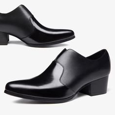 Introducing the ChicLux Embossed Pointed Toe Slip-on Dress Shoes, the epitome of elegance and sophistication. Crafted with the finest quality genuine leather, these shoes are a testament to luxury and style. Elevate your style game with the ChicLux Embossed Pointed Toe Slip-on Dress Shoes and make a lasting impression wherever you go. Classic Evening Slip-on Court Shoes, Black Slip-on Dress Shoes For Formal Occasions, Slip-on Almond Toe Heels For Formal Occasions, Slip-on Almond Toe Formal Heels, Formal Slip-on Almond Toe Heels, Formal Slip-on Heels With Almond Toe, Formal Slip-on Low Heel, Elegant Slip-on Heels With Sculpted Heel, Elegant Formal Slip-on Heels