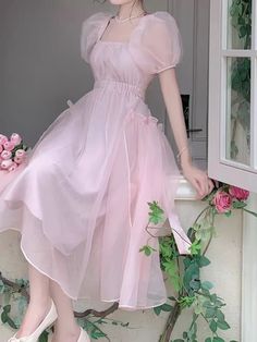 Item Code : YM1503 Color : As Photo Size(cm): S,M,L,XL,2XL The size is measured by hand, and that error of 1-3 cm is within the normal range! Pink Backless Dress, Puff Sleeve Long Dress, Sleeve Long Dress, Backless Dress Summer, Puff Sleeve Dresses, Sweet Lolita, Fairy Dress, Sleeve Dresses, Puffed Sleeves Dress