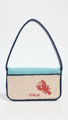 Exclusive to ShopbopBeaded weaveLeather pipingBeach scene at frontLobster at backFold-over flap with magnetic closureSlip back pocket, zip interior pocketSatin liningWeight: 22oz / 0.62kgImported, IndiaStyle #STAUD32074 Nyc Fall, Unicorn Bag, Tambour Embroidery, Black Mom Jeans, Under My Umbrella, Beaded Bag