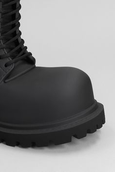 Steroid Boot Combat Boots In Black Eva Black Platform Ankle Moto Boots, Black Moto Boots With Lug Sole, Black Ankle Moto Boots With Lug Sole, Black High-top Platform Boots With Reinforced Heel, Black Ankle-high Moto Boots With Rubber Heel Cap, Black Combat Boots With Reinforced Heel For Winter, Black High-top Platform Boots For Outdoor, Black High Ankle Platform Boots With Rubber Sole, Black Platform Ankle Combat Boots