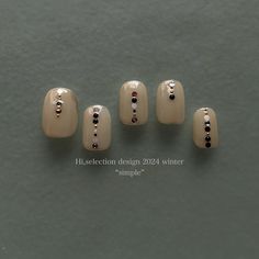 . Hi,selection design 2024 winter “simple” . #名古屋ネイル #ネイル #美甲 #シンプルネイル #ニュアンスネイル #ベージュネイル | Instagram Nail Winter, Confetti Nails, 2024 Nails, Manicure Ideas, Winter Nail, Fine Jewellery, Winter Nails, Short Nails