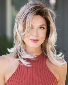 Hair Length: Fringe 7.5" | Crown 11" | Nape 9.4" Weight: 4.7-5.0 oz. Harlow from our Noriko Collection is a medium-length synthetic wig. This straight ready-to-wear wig is a layered style. This layered style will create volume and body with a flirtatious finish. Harlow is a machine made with adjustable tabs in the back nape area to allow a more comfortable fit. The result is a comfortable fit with a natural look that is both fashionable and easy to wear. | Harlow (Exclusive) | Synthetic Wig by N Wigs With Bangs For White Women, Noriko Wigs, Spikey Short Hair, Mom Hair, Wig Outlet, Vivica Fox Wigs, Ponytail Hair Piece, Best Wig Outlet, Layered Style