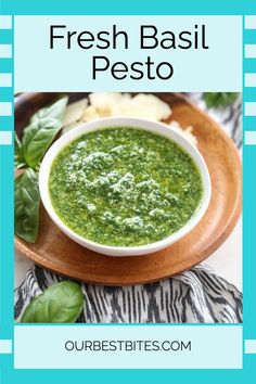 Basil Pesto Spinach And Basil Pesto, Basil Spinach Pesto, Blw Ideas, Vegetarian Sauces, Vegan Pesto Recipe, Spinach Basil Pesto, Dairy Free Pesto, Pesto Recipes, Nutritional Yeast Recipes