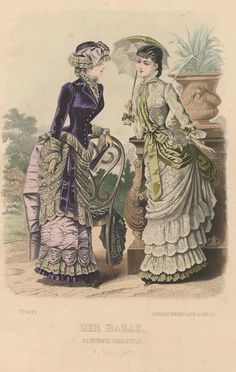 1900 Fashion Plate, 1880 Fashion, Victorian Bustle, 19th Century Women, Victorian Era Fashion, 1880s Fashion, 1800s Fashion, Bustle Dress, Victorian Costume