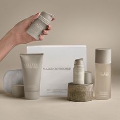 4-PC SKINCARE SYSTEM | $115 ($156 VALUE)The fragrance-free GENTLE & CLEAR SKINCARE SET is a daily regimen meticulouslycreated for those with blemish-prone, sensitive and reactive skin.Expertly formulated by Colleen Rothschild, a trusted name in skincare,to nourish, purify, and balance, unveiling newfound confidence in your complexion.SET INCLUDES FULL SIZE: Purifying Cleanser (150 mL / 5 fl oz) Clarifying Solution (200 mL / 6.8 fl oz) Weightless Moisturizer (50 mL / 1.7 fl oz) Overnight Treatment (15 mL / 0.5 fl oz) 1 Microfiber Cleansing Mitt PERFECT FOR ALL AGES & SKIN TYPES Clear Skincare, Clear Skin Care, Cosmetic Package, Thyme Oil, Airless Pump, Makeup Package, Skincare Packaging, Skin Care System, Pump Bottle