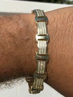 Top Rated 14k Gold Plated Solid 925 Silver W. 8ct CZ Icy Hip Hop Men๏ฟฝs Bracelet Custom, Jewelry & Watches Gold Diamond Bracelet, S Bracelet, Titanium Bracelet, Bangles Making, Mens Gold Bracelets, Bracelets Gold Diamond, Wide Bracelet, White Gold Bracelet, Man Made Diamonds