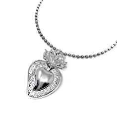 Based on a DelBrenna family design, our Flaming Heart pendant represents our passion for our craft. We love beauty, fashion, and sharing our creativity with you. This pendant calls you to open your heart and share your wonderful self with the world! Pendant in 925 silver with DelBrenna’s Signature Rhodium Finish. It is 2 1/4” in height and 1 1/2” wide. Its bail slides onto all DelBrenna chains up to 5mm. Chain sold separately. Silver Spiritual Heart Charm Necklace, Sterling Silver Polished Heart Pendant Necklace, Sterling Silver Heart Beads Pendant Necklace, Heart Shaped Large Pendant Jewelry For Anniversary, Sterling Silver Heart Pendant Necklace With Polished Finish, Heart-shaped Large Pendant Jewelry For Anniversary, Spiritual Sterling Silver Heart Charm Necklace, Heart-shaped Anniversary Jewelry With Large Pendant, Silver Heart Jewelry With Large Pendant